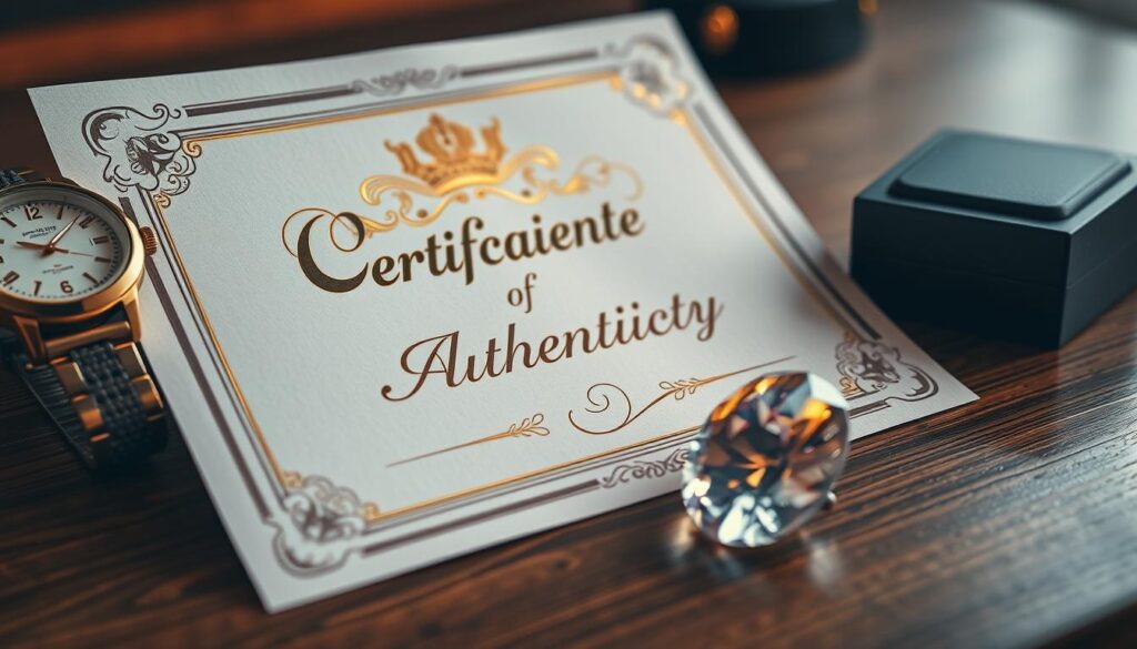 certyfikat autentyczności
